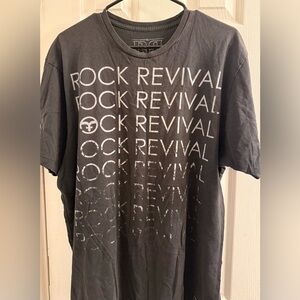 Rock Revival Charcoal Graphic Tee size XL
